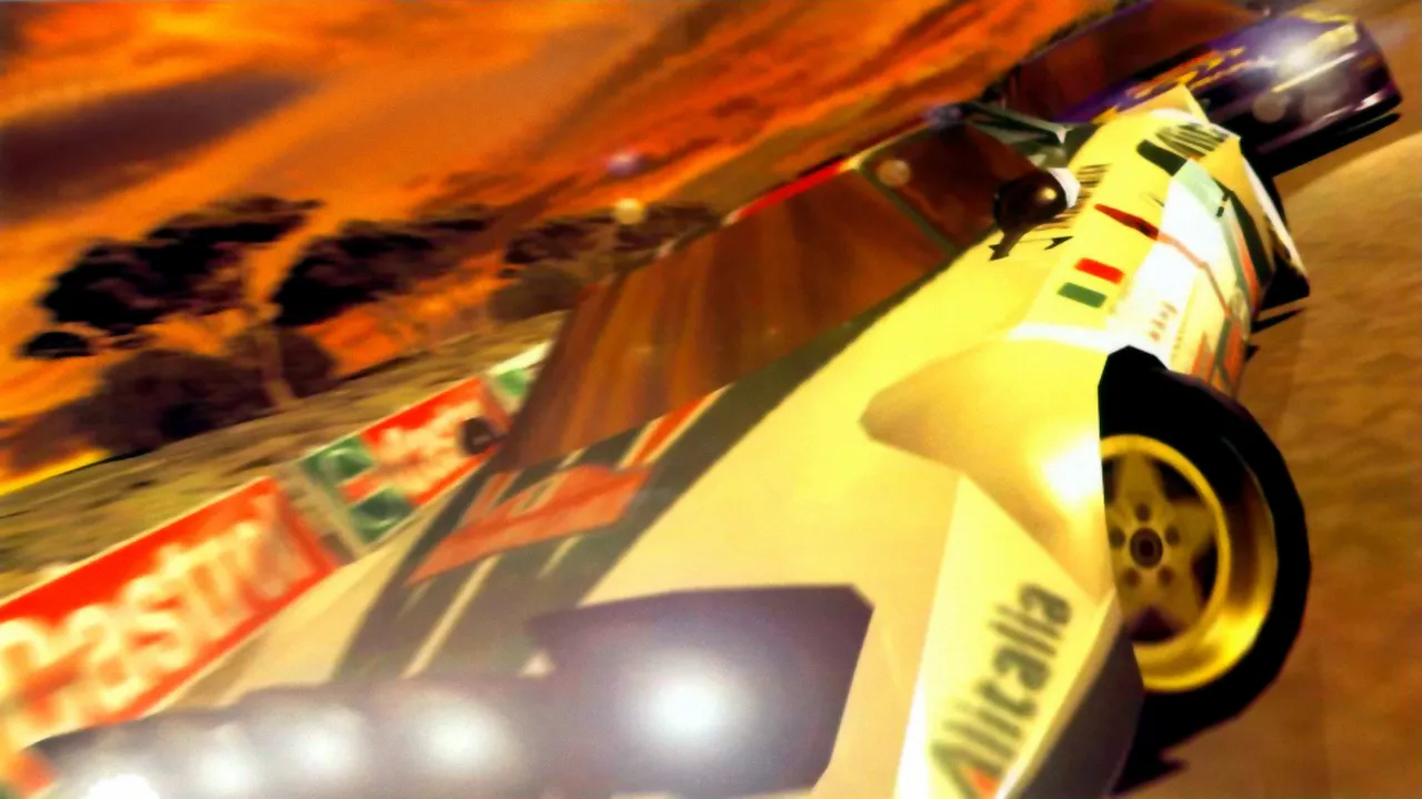 Backdrop artwork for Sega Rally 2 DX