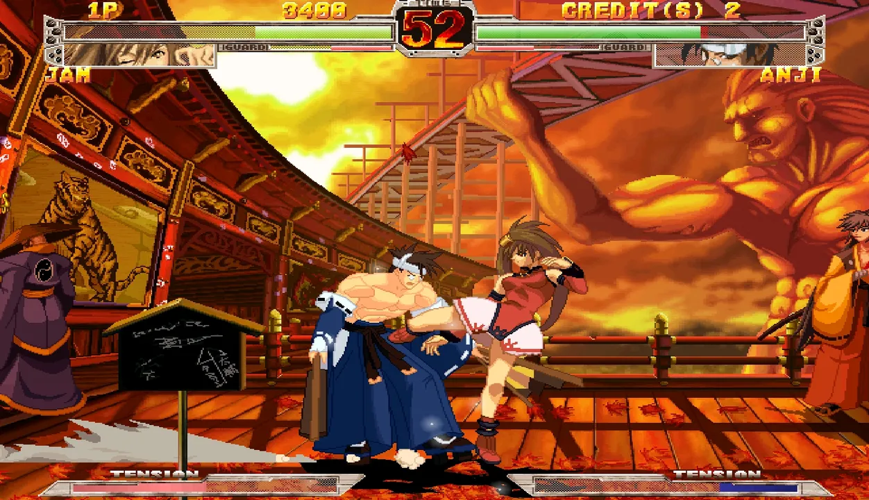Backdrop artwork for Guilty Gear X