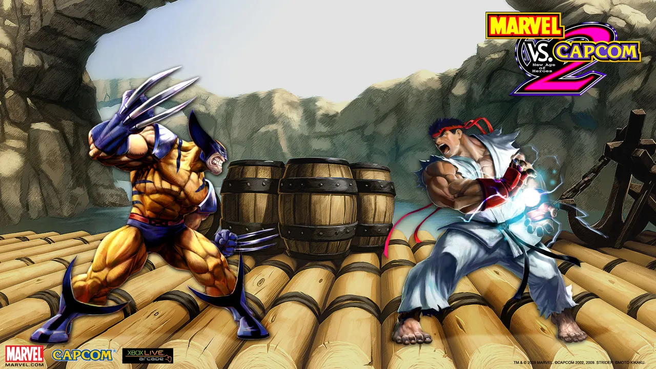 Backdrop artwork for Marvel Vs. Capcom 2 New Age of Heroes