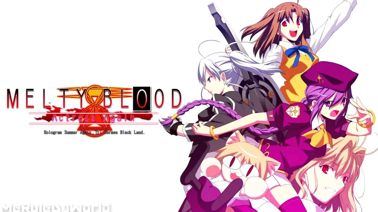 Backdrop artwork for Melty Blood Actress Again Version A