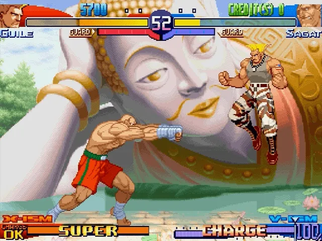 Backdrop artwork for Street Fighter Zero 3 Upper