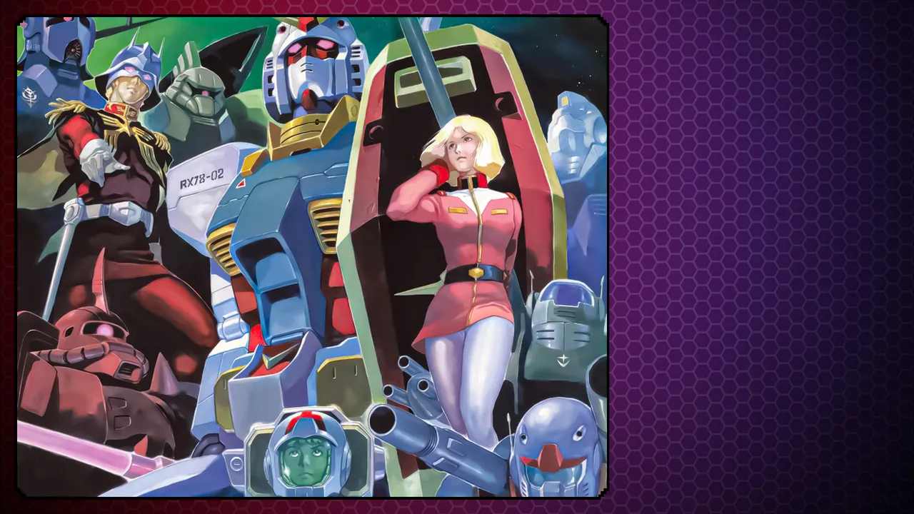 Backdrop artwork for Mobile Suit Gundam: Federation Vs. Zeon DX