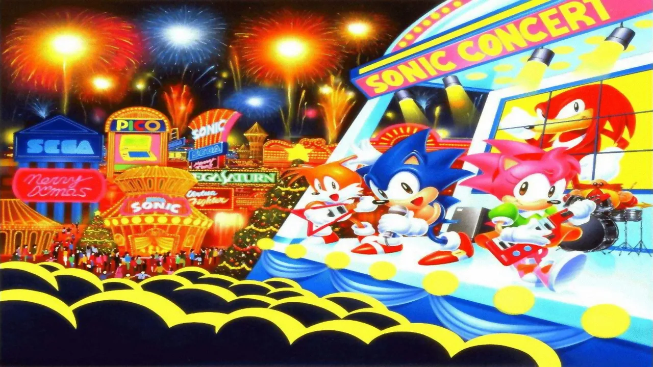 Backdrop artwork for Sonic the Hedgehog's Gameworld