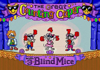 Backdrop artwork for The Great Counting Caper With the 3 Blind Mice