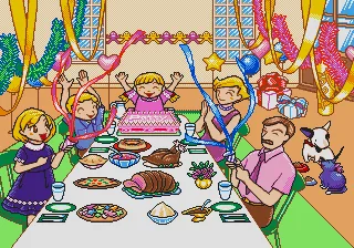 Backdrop artwork for ECC Junior no Hajimete Eigo Vol. 3 - Patty-chan no Otanjoubi