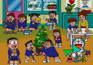 Backdrop artwork for Doraemon - Ensoku, Imohori, Undoukai
