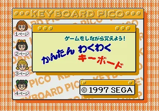 Backdrop artwork for Keyboard Pico - Kantan Waku Waku Keyboard