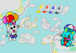 Backdrop artwork for Miimi to Taata no Wai Wai Oekaki Doubutsuen!!