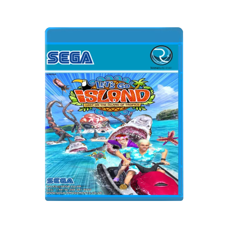 Let's Go Island: Lost on the Island of Tropics cover art for Sega RingWide