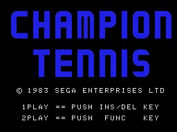 Champion Tennis screenshot