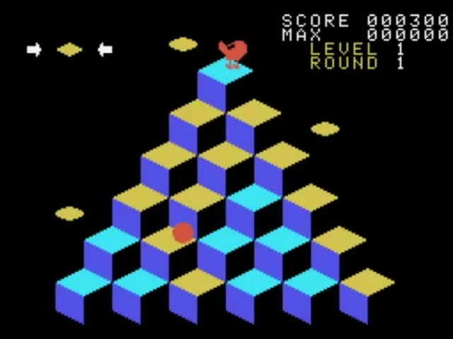 Q*bert screenshot