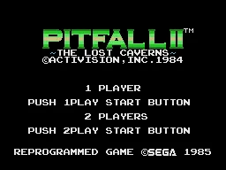 Backdrop artwork for Pitfall II: The Lost Caverns