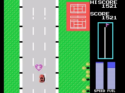Backdrop artwork for Road Fighter (Taiwan) (English Logo)