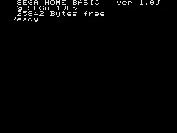 Home BASIC (Japan) (SC-3000) screenshot