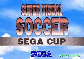 Backdrop artwork for Super Visual Soccer: Sega Cup
