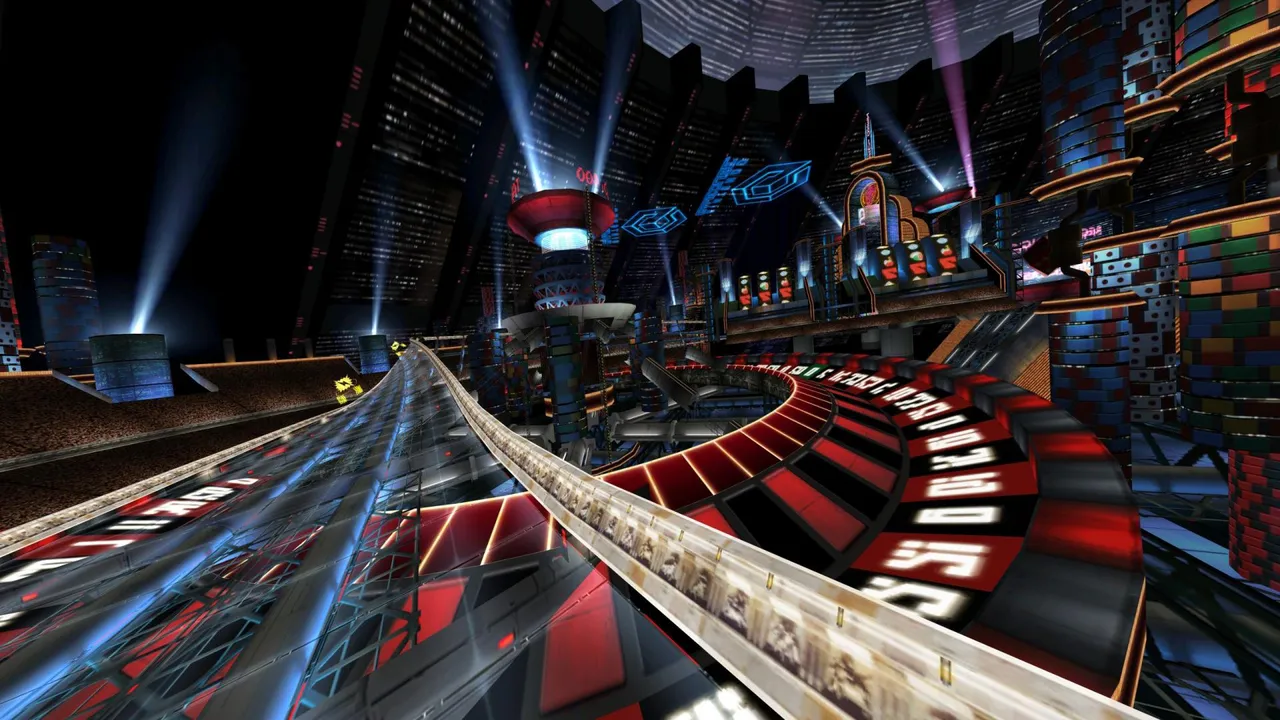Backdrop artwork for F-Zero AX