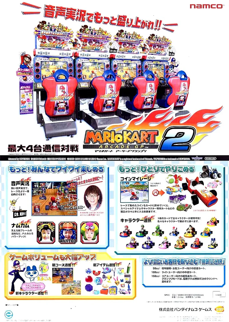 Mario Kart Arcade GP 2 box back