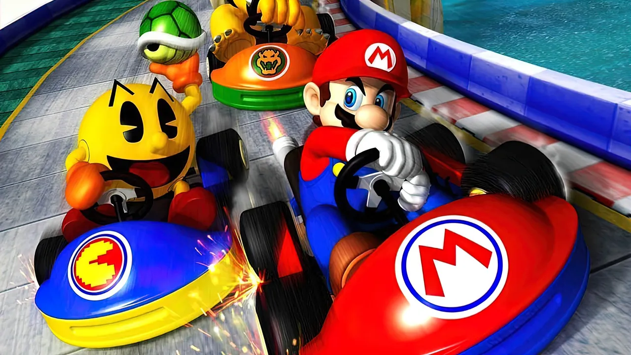 Backdrop artwork for Mario Kart Arcade GP