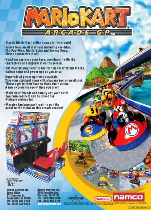 Mario Kart Arcade GP box back