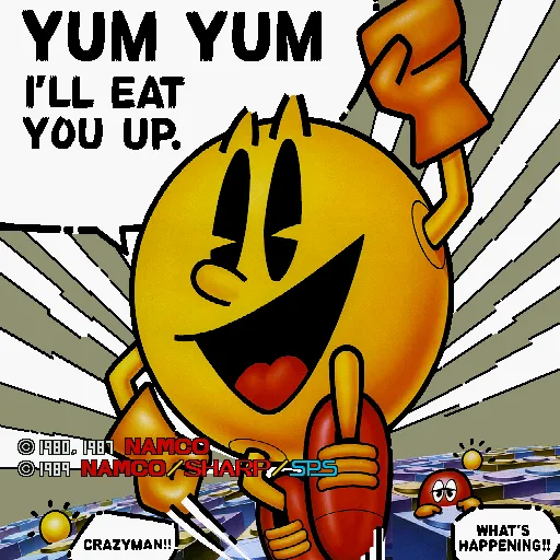Backdrop artwork for Pac-Mania