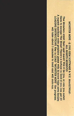 Monster Mine box back