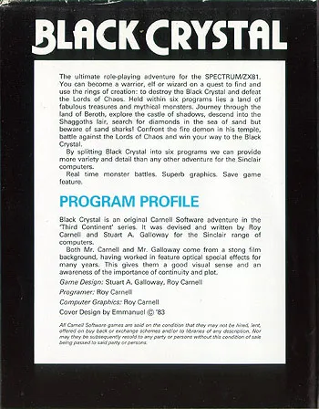 Black Crystal box back