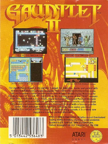 Gauntlet II box back