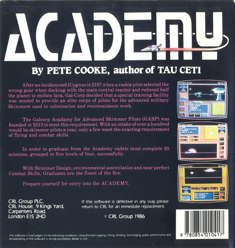 Backdrop artwork for Academy: Tau Ceti II