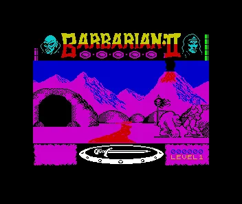 Backdrop artwork for Barbarian II: The Dungeon of Drax