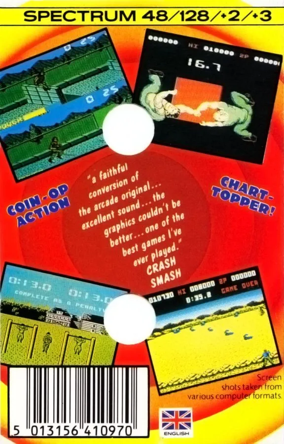 Combat School box back