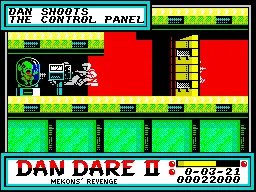 Backdrop artwork for Dan Dare II: Mekon's Revenge