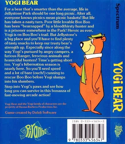 Yogi Bear box back