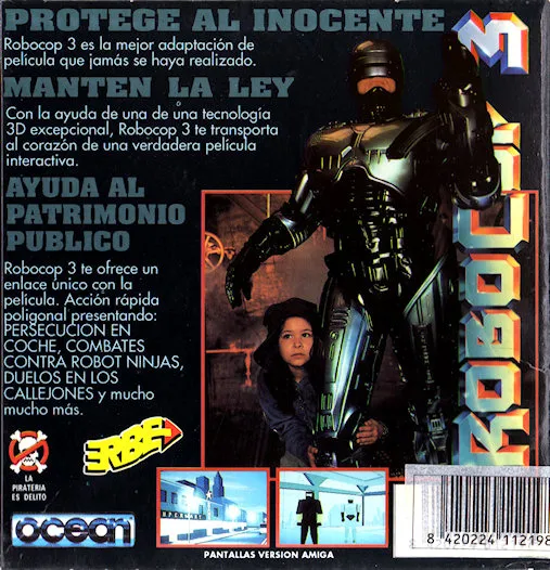 RoboCop 3 box back