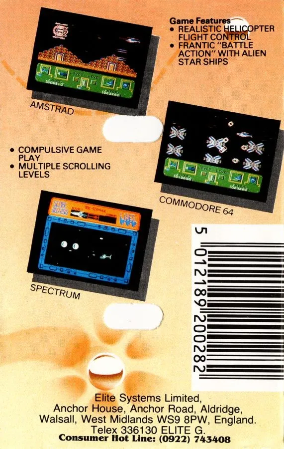 Airwolf 2 box back