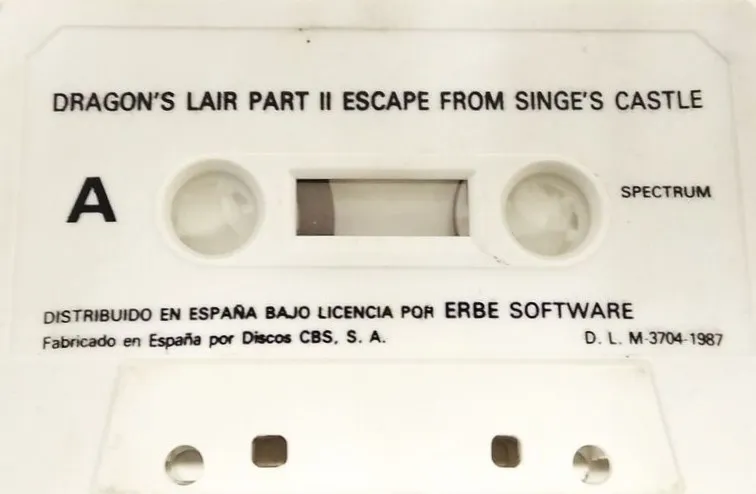 Dragon's Lair II: Escape from Singe's Castle cart