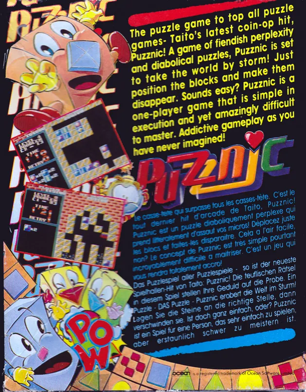 Puzznic box back