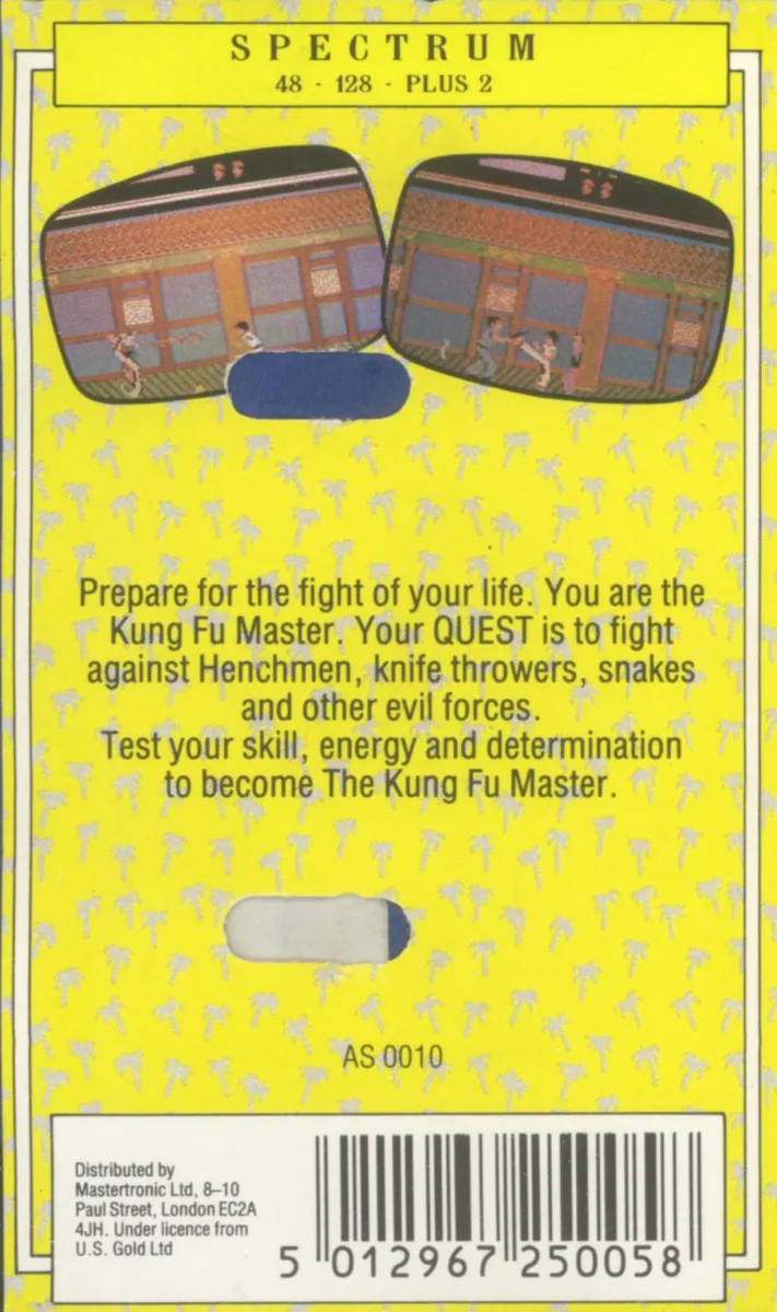 Kung-Fu Master box back