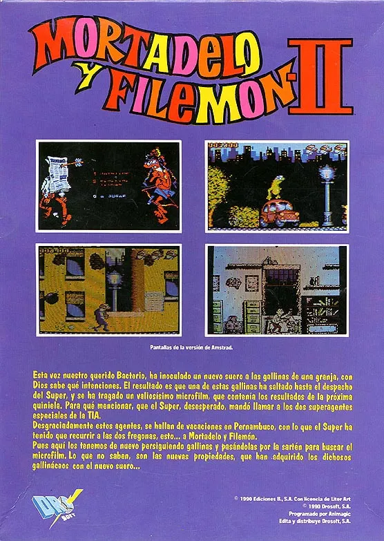 Mortadelo y Filemon II: Safari Callejero box back