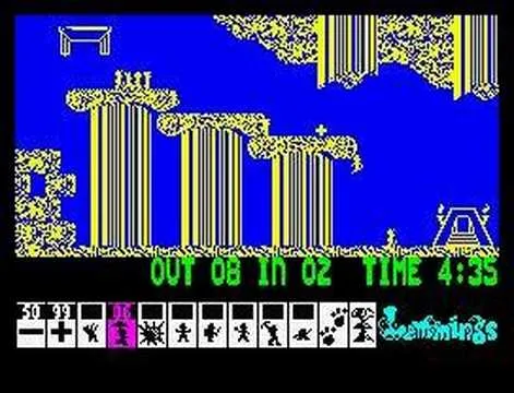 Backdrop artwork for Lemmings
