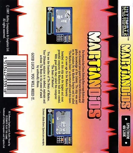 Martianoids box back