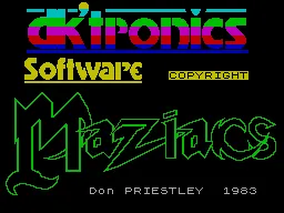 Backdrop artwork for Maziacs