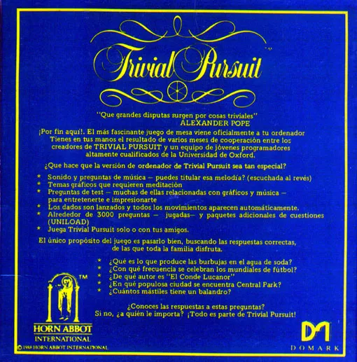 Backdrop artwork for Trivial Pursuit: The Computer Game: Genus Edition