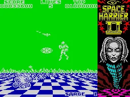 Backdrop artwork for Space Harrier II