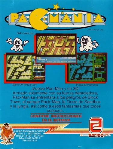 Pac-Mania box back