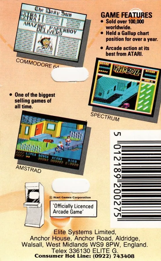 Paperboy box back