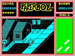 Paperboy screenshot