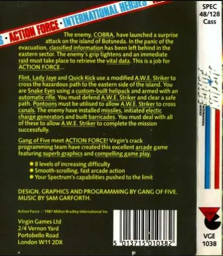 Action Force box back