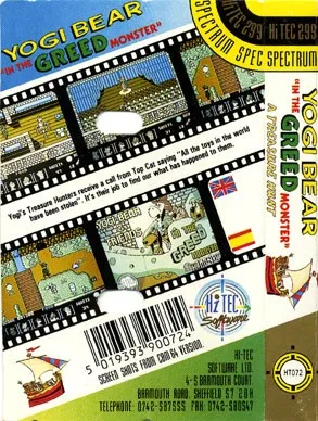 Yogi Bear and Friends in the Greed Monster: A Treasure Hunt box back