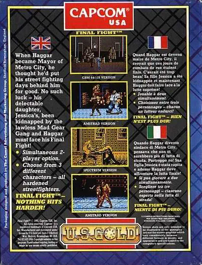 Final Fight box back