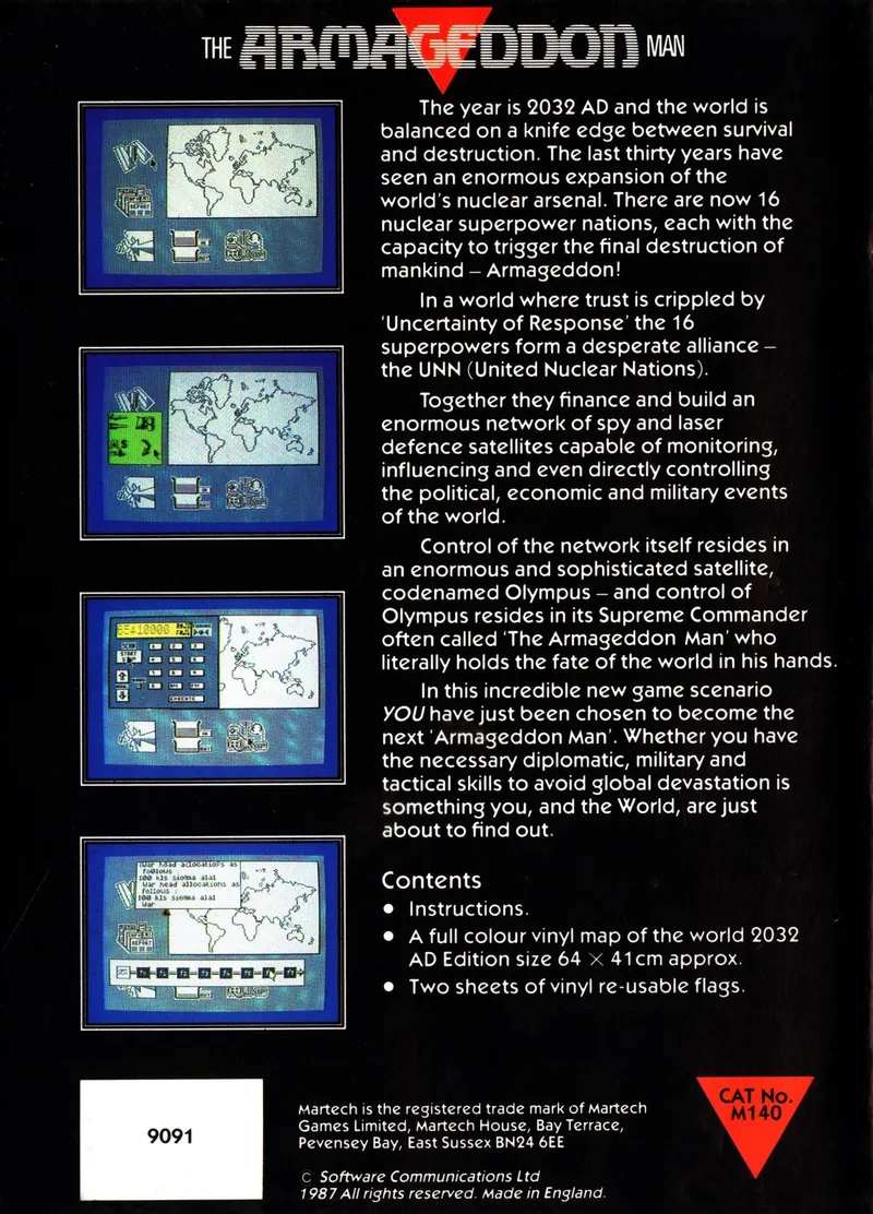 The Armageddon Man box back